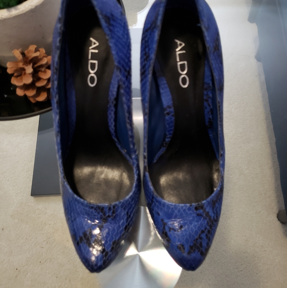 Aldo python embossed Leather High Heels